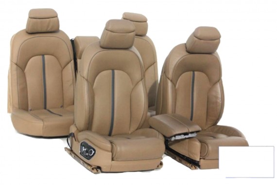 AUDI A8 LONG FOTELE KOMPLET FOTELI siedzeń siedzenia tapicerka 4H D4 wentylowane masaże wersja DESIGN SELECTION + BOCZKI DRZWI