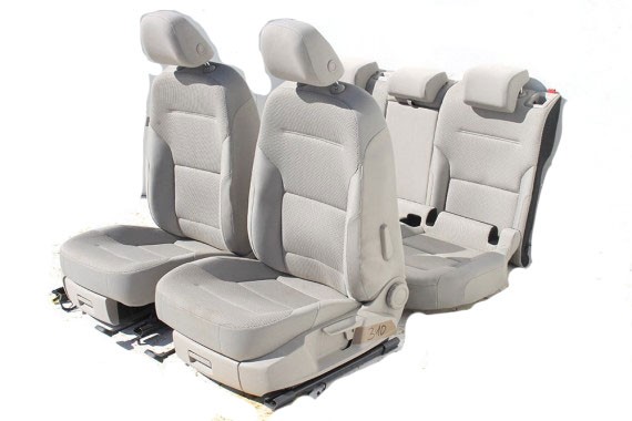 VW GOLF 7 VII FOTELE KOMPLET FOTELI siedzeń siedzenia fotel tapicerka 5G welur kolor mocca 5G4 5G0