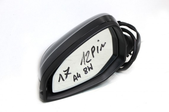 AUDI A4 LUSTERKO DRZWI LEWE FOTO 8W 2015- 12 pin fotochrom 12pin LUSTERKA zewnętrzne pinów kabli przewodów 8W1857409 8W0857527