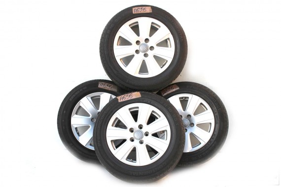 AUDI A4 A6 FELGI 16 OPONY LATO KOŁA felga 4F0601025P 7,5J*16H2 ET45 opona Continental PremiumContact 225/55/16 95Y 8E, 8K, 4F