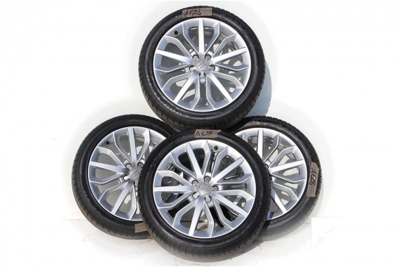 AUDI A6 A7 A8 FELGI 19 4G0601025E OPONY LATO KOŁA felga 4G0 601 025 E 8,5J*19H2 ET45 opona GOODYEAR EAGLE F1 255/40/19 100Y