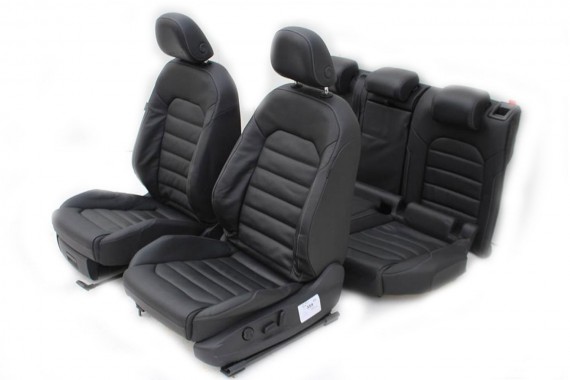 VW GOLF 7 VII FOTELE KOMPLET FOTELI siedzeń siedzenia fotel tapicerka 5G 5G4 5G0 skóra kolor czarny 5-drzwiowe drzwi