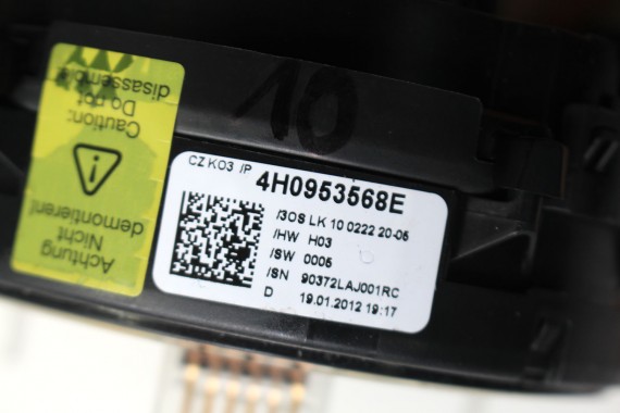 VW AUDI A6 A7 A8 FL TAŚMA AIR BAG 4H0953568E 4H0953568H 4H0 953 568 E 4G 4H 7P pierścień air bag 4H0953568E 4H0953568H 4H0953568