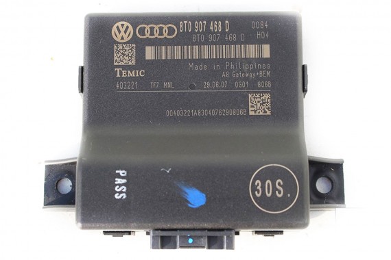 AUDI A4 A5 Q5 STEROWNIK MODUŁ GATEWAY 8T0 907 468 D 8T0907468D 8T0907468H 8T0907468M 8T0907468D 8T0907468H 8T0907468M8K 8T 8R