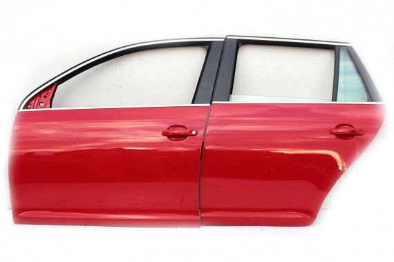 VW GOLF 6 VI KOMBI DRZWI LEWE PRZÓD + TYŁ STRONA LEWA przednie + tylne 2 sztuki 1K 5K Kolor: czerwony