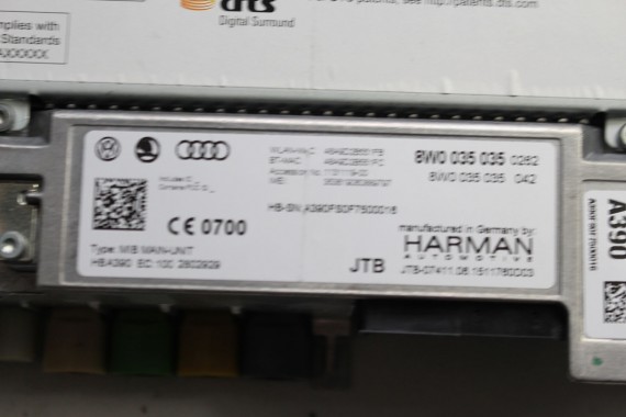 AUDI A4 CZYTNIK MMI 8W0035035 MULTIMEDIA 3G+ SD SIM MIB II (Gen2) HIGH wyświetlacz wielofunkcyjny 8W0035035 8W0035035 8W0035035