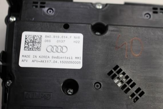 AUDI A4 A5 PANEL MMI GAŁKA STEROWANIA MMI 3G+ 8W0919614F 8W0919614P 8W0 919 614 8W 8W0919614F 8W0919614P 8W0919614F 8W0919614P