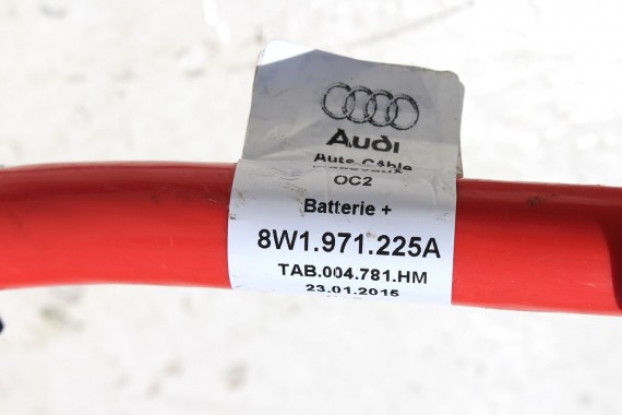 AUDI A4 A5 PRZEWÓD AKUMULATORA PLUS PLUSOWY 8W1971225A 8W1971225AA 8W1971225AB 8W1 971 225 A 8W PRZEWODY 8W1971225A 8W1971225AA