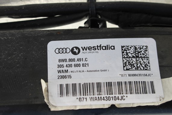 AUDI A4 A5 8W F5 HAK HOLOWNICZY + BELKA TYŁ tylna zderzaka MODUŁ STEROWNIK 8W0800491C 4M0907383D 8W B9 8W0 800 491 8W0800491M