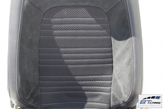 VW SCIROCCO FOTELE KOMPLET FOTELI siedzeń siedzenia fotel tapicerka 1K8 skóra + alcantara materiał kolor czarny siedzenie kanapa