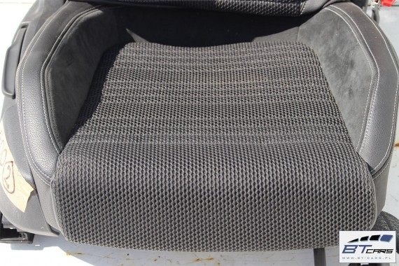 VW SCIROCCO FOTELE KOMPLET FOTELI siedzeń siedzenia fotel tapicerka 1K8 skóra + alcantara materiał kolor czarny siedzenie kanapa