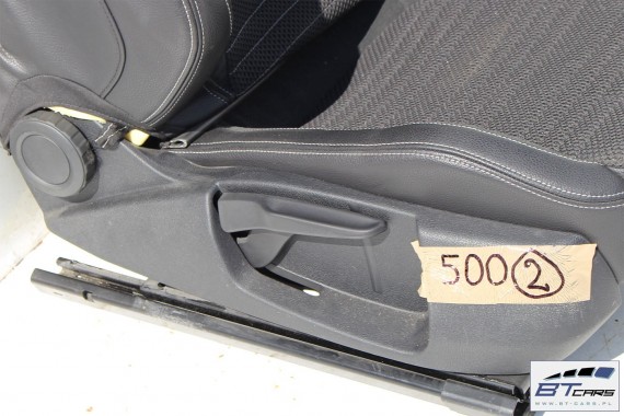 VW SCIROCCO FOTELE KOMPLET FOTELI siedzeń siedzenia fotel tapicerka 1K8 skóra + alcantara materiał kolor czarny siedzenie kanapa