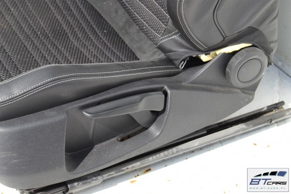 VW SCIROCCO FOTELE KOMPLET FOTELI siedzeń siedzenia fotel tapicerka 1K8 skóra + alcantara materiał kolor czarny siedzenie kanapa