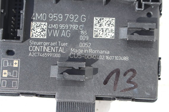 AUDI A4 A5 Q7 STEROWNIK MODUŁ DRZWI 4M0959792G 4M0959793G 4M0959795G 4M0959792D 4M0959793D 4M0959795D 4M0959792G 4M0959793G