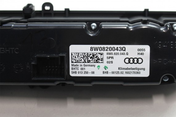 AUDI A4 A5 Q5 PANEL KLIMATYZACJI 8W0820043Q 8W0820043M 8W0820043A 8W0820043AM przód moduł sterownik nawiewu klimy 8W 80A B9 F5