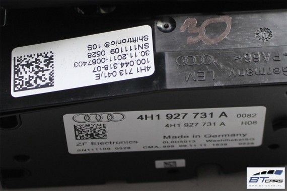 AUDI A8 WYBIERAK SKRZYNI BIEGÓW 4H1713041E 4H1 713 041 E 4H1927731A LEWAREK 4H1927731A 4H1927731 4H1927731A 4H1927731A 4H1927731