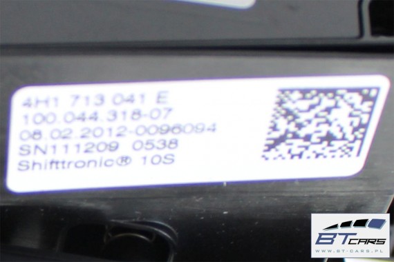 AUDI A8 WYBIERAK SKRZYNI BIEGÓW 4H1713041E 4H1 713 041 E 4H1927731A LEWAREK 4H1927731A 4H1927731 4H1927731A 4H1927731A 4H1927731