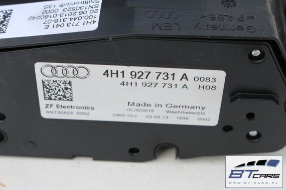 AUDI A8 WYBIERAK SKRZYNI BIEGÓW 4H1713041E 4H1 713 041 E 4H1927731A LEWAREK 4H1927731A 4H1927731 4H1927731A 4H1927731A 4H1927731