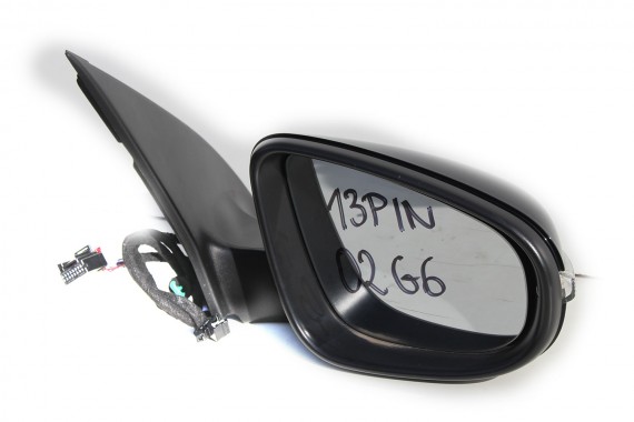 VW GOLF 6 VI LUSTERKO ZEWNĘTRZNE DRZWI prawe 5K 13 pin 13pin zewnętrzne pinów kabli przewodów czarne