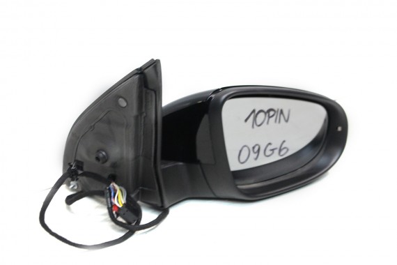 VW GOLF 6 VI LUSTERKO ZEWNĘTRZNE DRZWI prawe 5K 10 pin 10pin zewnętrzne pinów kabli przewodów L041 -czarny