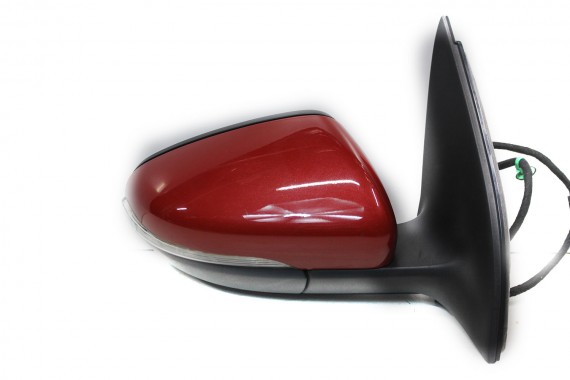 VW GOLF 6 VI LUSTERKO ZEWNĘTRZNE DRZWI prawe 5K 13 pin 13pin zewnętrzne pinów kabli przewodów czerwone -bordowe