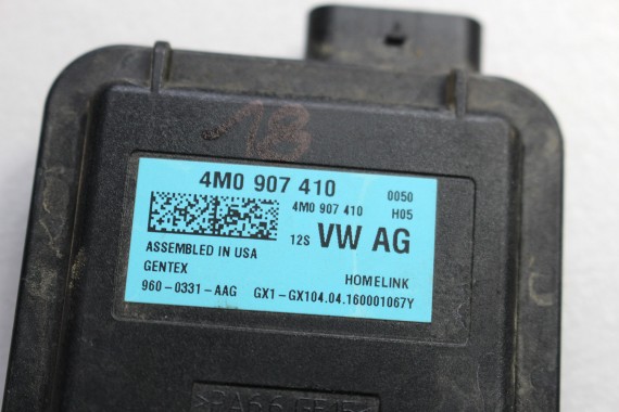 AUDI A4 Q7 TT MODUŁ STEROWNIK BRAMY GARAŻU 4M0907410 4M0 907 410 otwierania bramy garażowej 4M 4M0907410 4M0907410B 4M0907410