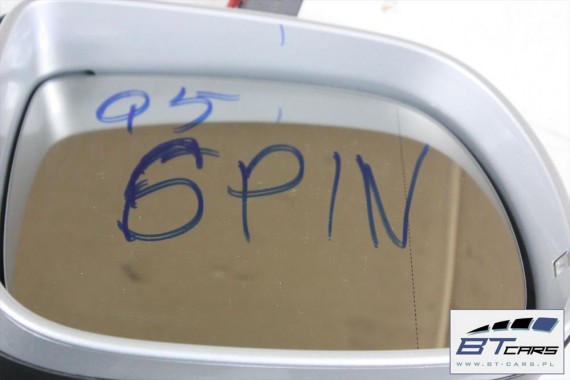 AUDI Q5 LUSTERKO DRZWI PRAWE 6 pin 8R zewnętrzne pinów kabli przewodów 6pin srebne 8R1857410 8R1 857 410 8R1857410F 8R1857410