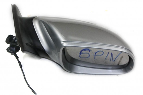 AUDI Q5 LUSTERKO DRZWI PRAWE 6 pin 8R zewnętrzne pinów kabli przewodów 6pin srebne 8R1857410 8R1 857 410 8R1857410F 8R1857410