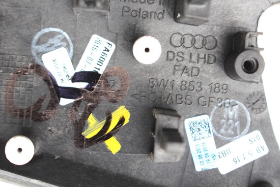 AUDI A4 A5 LISTWY OZDOBNE DEKORY WYKOŃCZENIE 8W 8W1853189 8W1853190 8W0867409  8W0867410  8W1 853 189 190 8W0 867 409 410