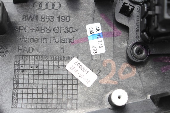 AUDI A4 A5 LISTWY OZDOBNE DEKORY WYKOŃCZENIE 8W 8W1853189 8W1853190 8W0867409  8W0867410  8W1 853 189 190 8W0 867 409 410