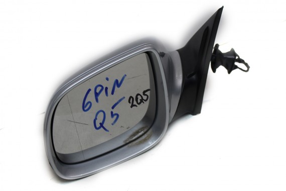 AUDI Q5 LUSTERKO DRZWI LEWE 6 pin 8R zewnętrzne pinów kabli przewodów 6pin srebrne 8R1857409 8R1 857 409 8R1857409F 8R1857409