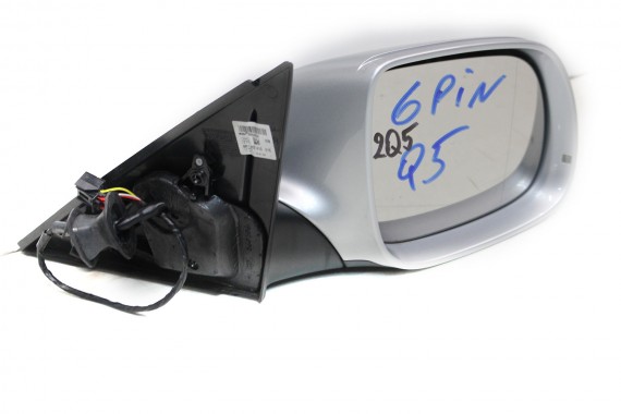 AUDI Q5 LUSTERKO DRZWI PRAWE 6 pin 8R zewnętrzne pinów kabli przewodów 6pin srebrne 8R1857410 8R1 857 410 8R1857410F 8R1857410