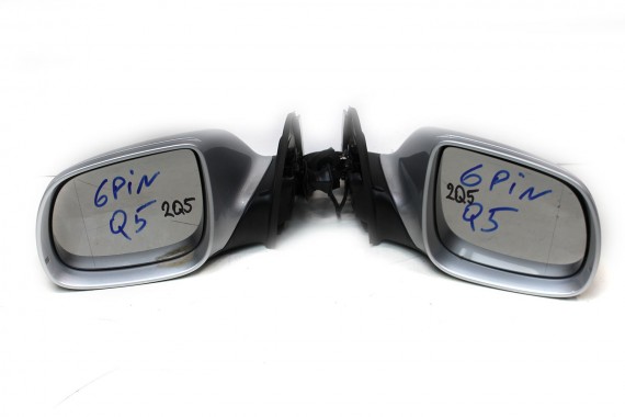 AUDI Q5 LUSTERKO DRZWI PRAWE 6 pin 8R zewnętrzne pinów kabli przewodów 6pin srebrne 8R1857410 8R1 857 410 8R1857410F 8R1857410