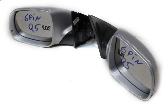 AUDI Q5 LUSTERKO DRZWI PRAWE 6 pin 8R zewnętrzne pinów kabli przewodów 6pin srebrne 8R1857410 8R1 857 410 8R1857410F 8R1857410
