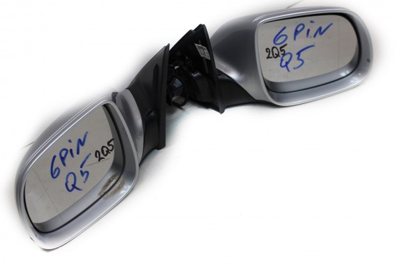 AUDI Q5 LUSTERKO DRZWI PRAWE 6 pin 8R zewnętrzne pinów kabli przewodów 6pin srebrne 8R1857410 8R1 857 410 8R1857410F 8R1857410