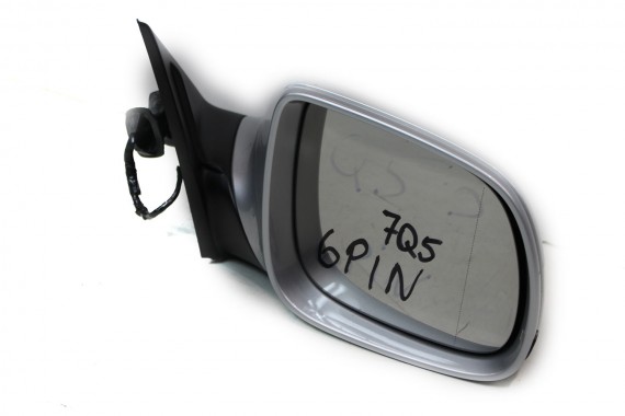 AUDI Q5 LUSTERKO DRZWI PRAWE 6 pin 8R zewnętrzne pinów kabli przewodów 6pin srebrne 8R1857410 8R1 857 410 8R1857410F 8R1857410