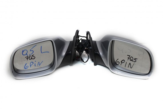 AUDI Q5 LUSTERKO DRZWI PRAWE 6 pin 8R zewnętrzne pinów kabli przewodów 6pin srebrne 8R1857410 8R1 857 410 8R1857410F 8R1857410