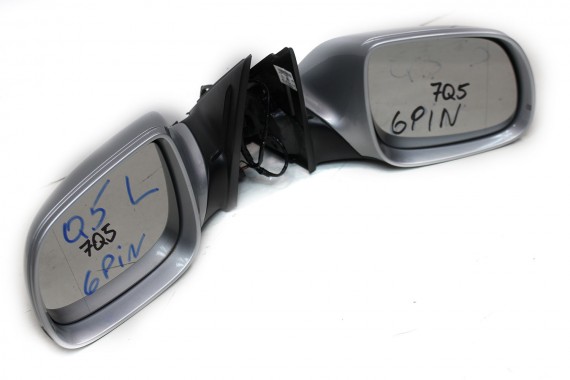 AUDI Q5 LUSTERKO DRZWI PRAWE 6 pin 8R zewnętrzne pinów kabli przewodów 6pin srebrne 8R1857410 8R1 857 410 8R1857410F 8R1857410