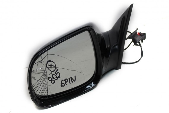 AUDI Q5 LUSTERKO DRZWI LEWE 6 pin 8R zewnętrzne pinów kabli przewodów 6pin 8R1857409C 8R1 857 409 czarne 8R1857409 8R1857409J