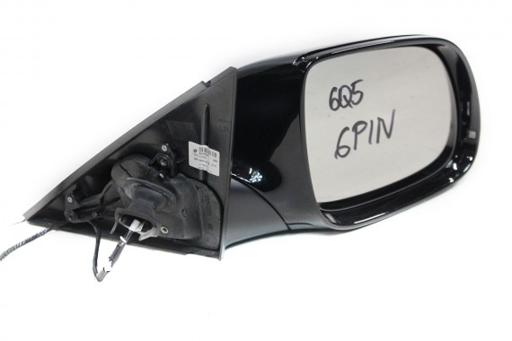 AUDI Q5 LUSTERKO DRZWI PRAWE 6 pin 8R zewnętrzne pinów kabli przewodów 6pin 8R1857410 8R1 857 410 czarne 8R1857410 8R1857410F