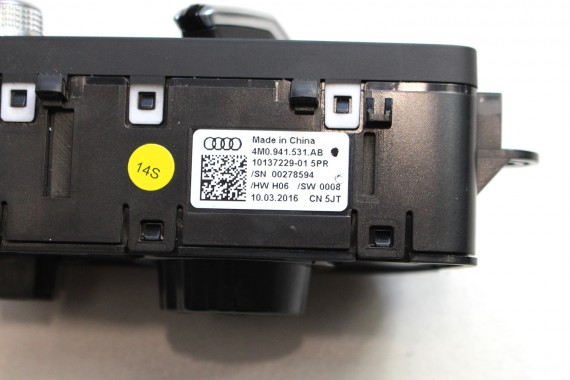 AUDI A4 A5 Q5 Q7 PRZEŁĄCZNIK WŁĄCZNIK ŚWIATEŁ 4M0941531AB 4M0941531J 4M0941531P 4M0 941 531 AB 4M0941531AB 4M0941531J 4M0941531P