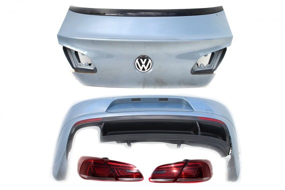 VW PASSAT CC LC7Z FL LIFT TYŁ TYŁ ZDERZAK TYLNY + KLAPA BAGAŻNIKA 3C8 Kolor: LC7Z - błękitny (blau) 3C8827025 3C8 827 025
