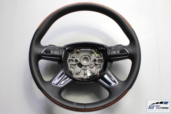 AUDI A8 KIEROWNICA + GAŁKA BIEGÓW 4H0419091AD 4H D4 4H0419091N 4H1713139 gałka zmiany biegów drewno FIN - czarny 4H0419091AD