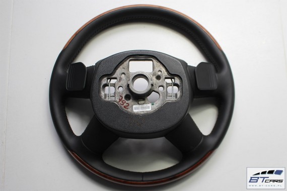 AUDI A8 KIEROWNICA + GAŁKA BIEGÓW 4H0419091AD 4H D4 4H0419091N 4H1713139 gałka zmiany biegów drewno FIN - czarny 4H0419091AD