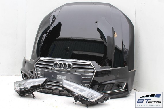 AUDI A4 8W PRZÓD S-LINE Matrix maska zderzak błotnik pas przedni lampy wzmocnienie 8W LY9B brylantowy czarny 8W0941035 8W0941036