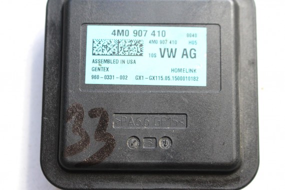 AUDI A4 A5 Q7 TT MODUŁ STEROWNIK BRAMY GARAŻU 4M0907410 4M0 907 410 otwierania bramy garażowej 4M 4M0907410 4M0907410B 4M0907410