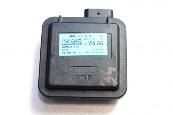AUDI A4 A5 Q7 TT MODUŁ STEROWNIK BRAMY GARAŻU 4M0907410 4M0 907 410 otwierania bramy garażowej 4M 4M0907410 4M0907410B 4M0907410