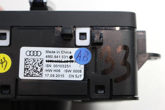 AUDI A4 A5 A5 Q7 PRZEŁĄCZNIK WŁĄCZNIK ŚWIATEŁ 4M0941531J 4M0 941 531 J 4M0941531J 4M0941531P 4M0941531AB 4M0941531J 4M0941531AB