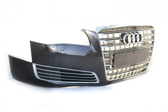 AUDI A8 W12 PRZÓD maska błotniki zderzak pas przedni wzmocnienie błotnik 4H D4 2010-2014 lampy xenon Led