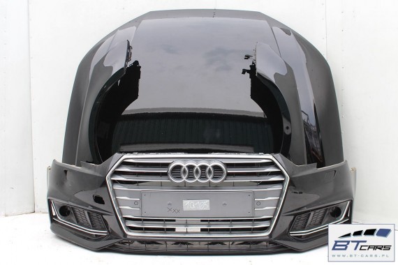 AUDI A4 PRZÓD S-LINE maska błotnik zderzak pas przedni wzmocnienie 8W Kolor LY9B czarny 8W0821105 8W0821106 8W0823029 8W0807611